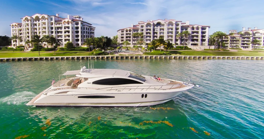75’ Lazzara with Jet Ski