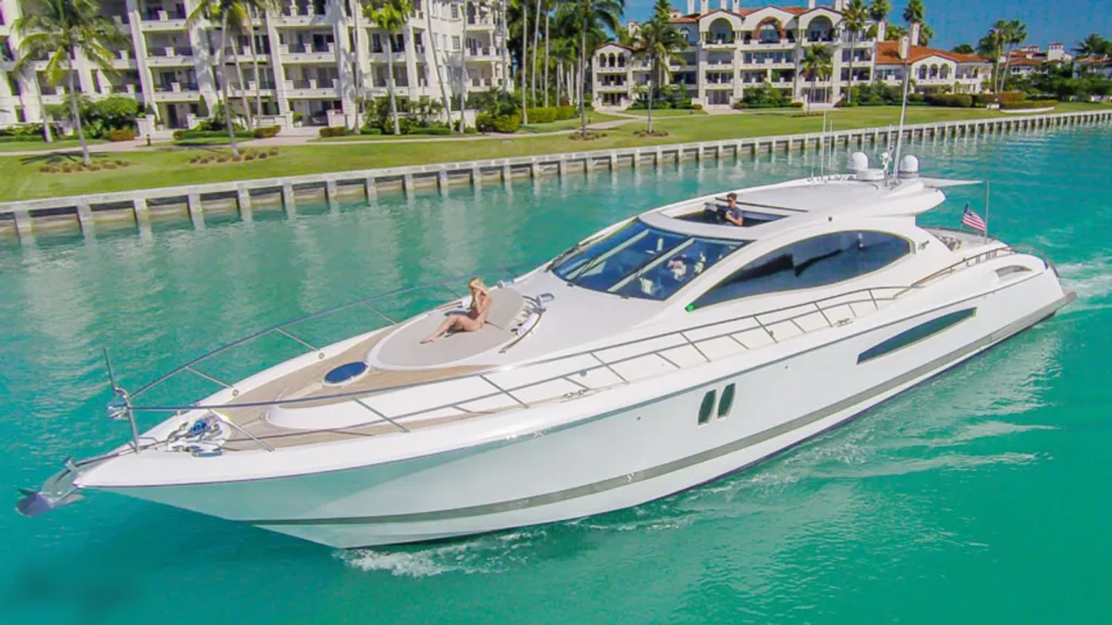 75’ Lazzara with Jet Ski